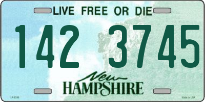 NH license plate 1423745
