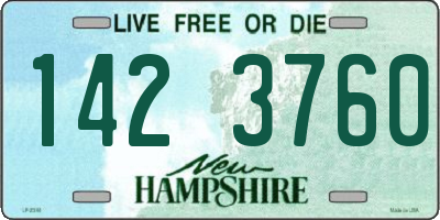 NH license plate 1423760