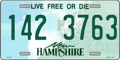 NH license plate 1423763