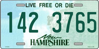 NH license plate 1423765
