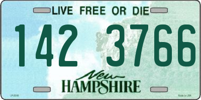 NH license plate 1423766