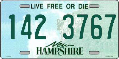 NH license plate 1423767