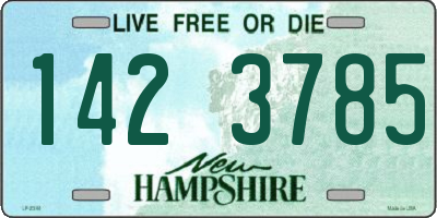 NH license plate 1423785