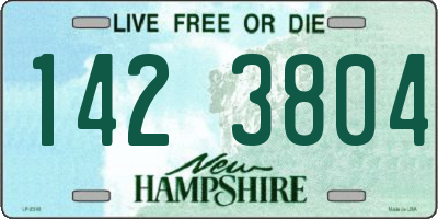 NH license plate 1423804