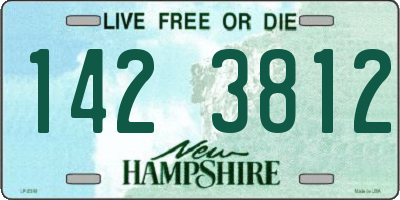NH license plate 1423812