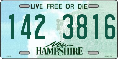 NH license plate 1423816