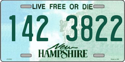 NH license plate 1423822