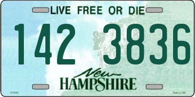 NH license plate 1423836