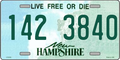 NH license plate 1423840