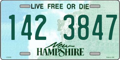 NH license plate 1423847