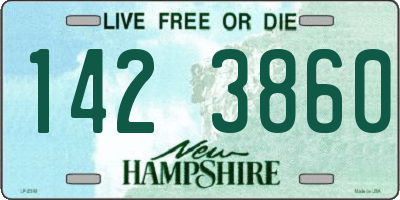 NH license plate 1423860