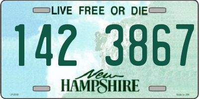 NH license plate 1423867