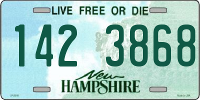 NH license plate 1423868