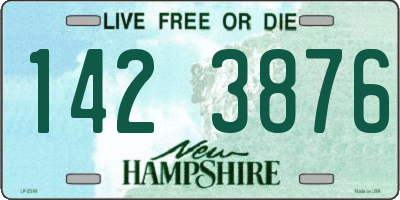 NH license plate 1423876