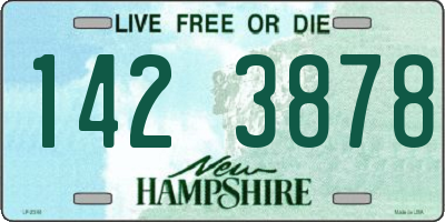NH license plate 1423878