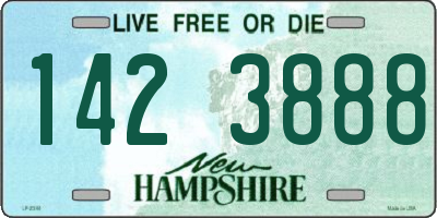 NH license plate 1423888