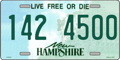 NH license plate 1424500