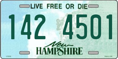 NH license plate 1424501