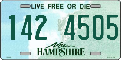 NH license plate 1424505