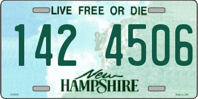 NH license plate 1424506