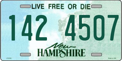 NH license plate 1424507