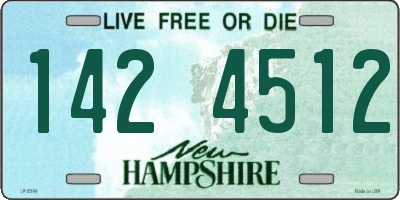 NH license plate 1424512