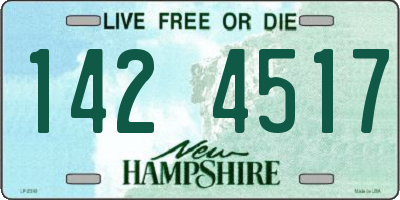 NH license plate 1424517