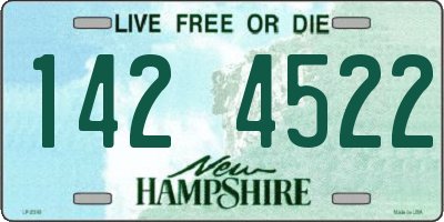 NH license plate 1424522