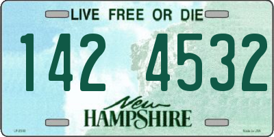 NH license plate 1424532