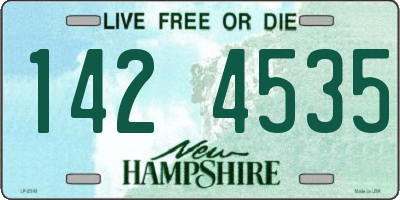 NH license plate 1424535