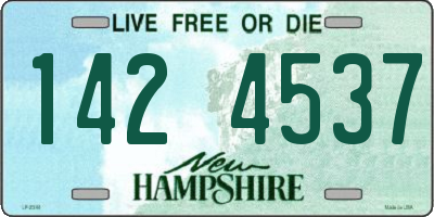NH license plate 1424537