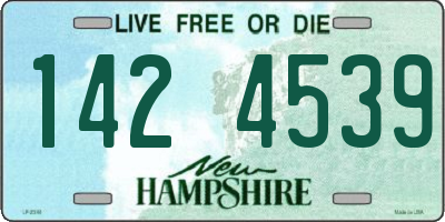 NH license plate 1424539