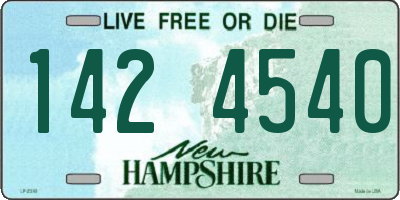 NH license plate 1424540