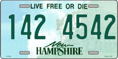 NH license plate 1424542