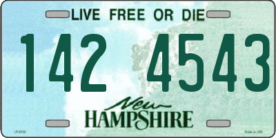 NH license plate 1424543