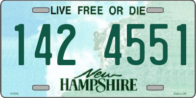 NH license plate 1424551