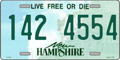 NH license plate 1424554