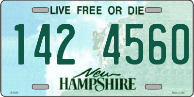 NH license plate 1424560
