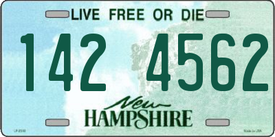 NH license plate 1424562