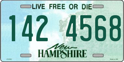 NH license plate 1424568