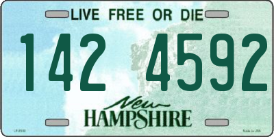 NH license plate 1424592