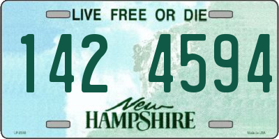 NH license plate 1424594