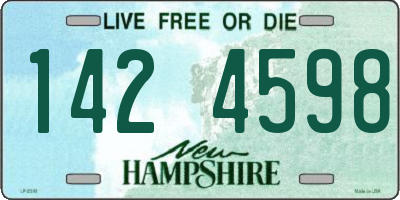 NH license plate 1424598