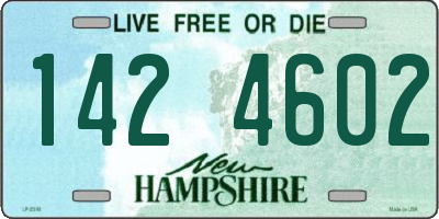 NH license plate 1424602