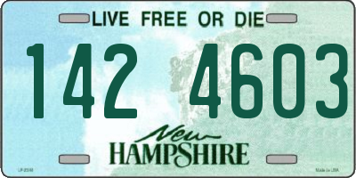 NH license plate 1424603