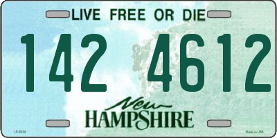 NH license plate 1424612