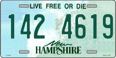 NH license plate 1424619