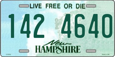 NH license plate 1424640