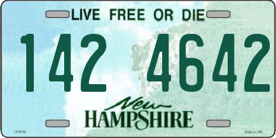 NH license plate 1424642