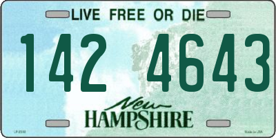 NH license plate 1424643